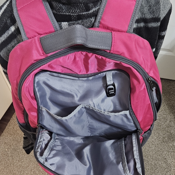 Under Armour Pink and Gray Men's Backpack - Picture 4 of 9